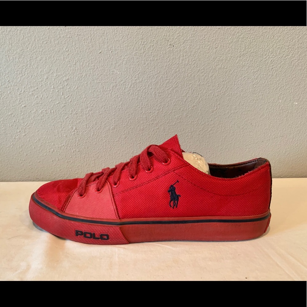 Polo Ralph Lauren Low Top Bright Red Blue Cantor